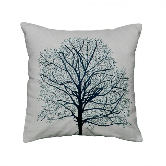 [Dekoračný návlek ART NATURE big tree sivá modrá]