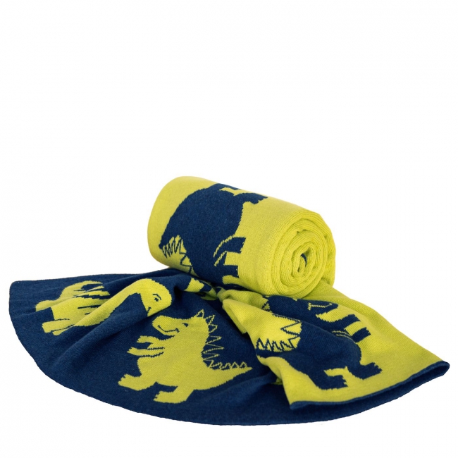 [Deka detská pletená DESIGN dino]
