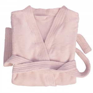 Župan froté BELA DUO kimono svetlá ružová